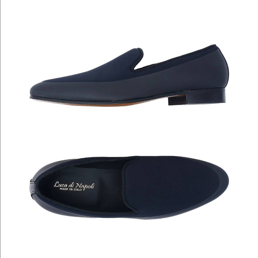 Luca di Napoli men’s black loafers